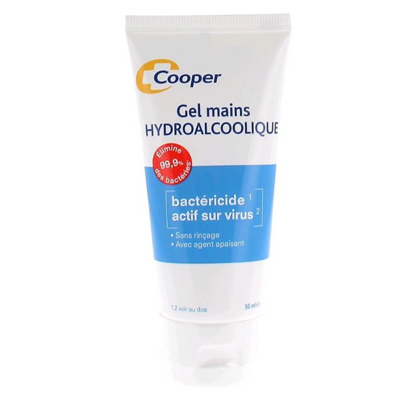 COOPER Gel hydroalcoolique OMS Tube de 50ml