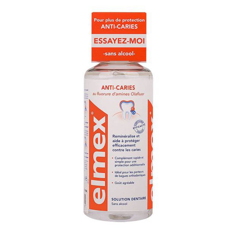 Achetez ELMEX ANTI-CARIES Solution Dentaire flacon 400 ml+colerette