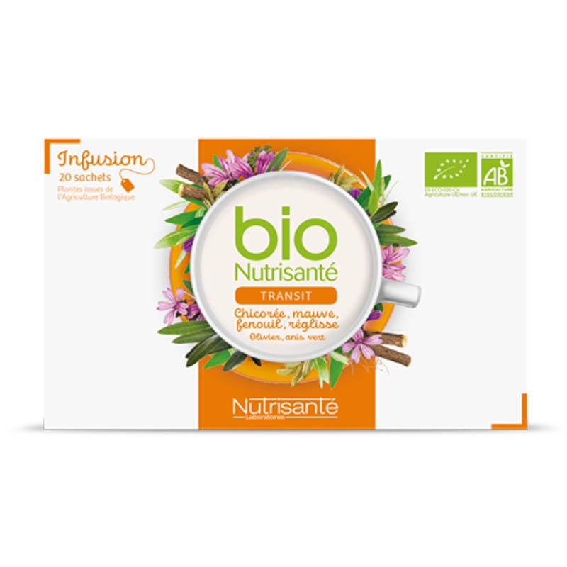 Achetez NUTRISANTE INFUSIONS BIO Tisane TRANSIT 20 Sachet