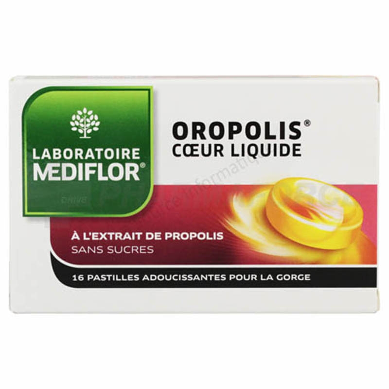 Achetez OROPOLIS Pastille coeur liquide sans sucre Boîte de 16