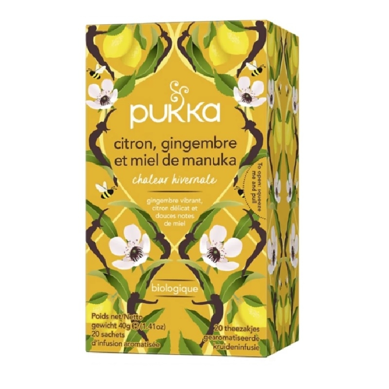 Achetez PUKKA BIO Tisane citron gingembre miel de manuka 20 Sachet