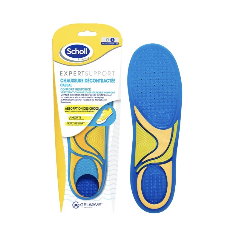 Semelles Orthopédiques Dr. Scholl’s Advanced Hommes 42 / Femmes 42.5 - Soulagent Fasciite Plantaire, Soutien Voûte - Jusqu'à 150 Kg