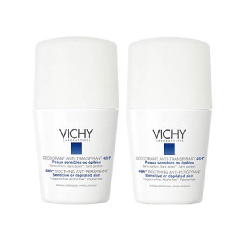 Achetez VICHY Déodorant peau sensible 48H 2 Billes de 50ml